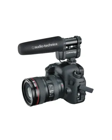 AUDIO-TECHNICA AT8024 Micrófono de cañón corto para montaje en cámara.