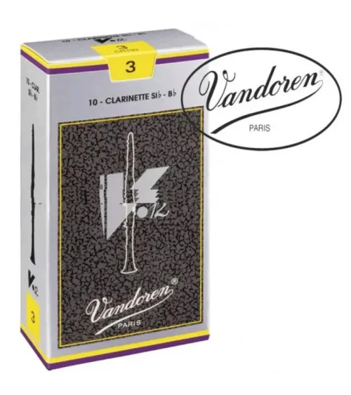 Vandoren V-12 caña para clarinete Sib fuerza 3 (unidad)