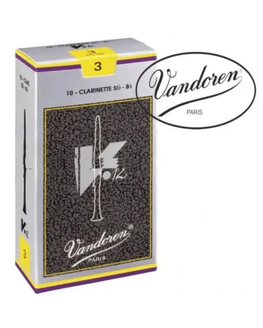 Vandoren V-12 caña para clarinete Sib fuerza 3 (unidad)