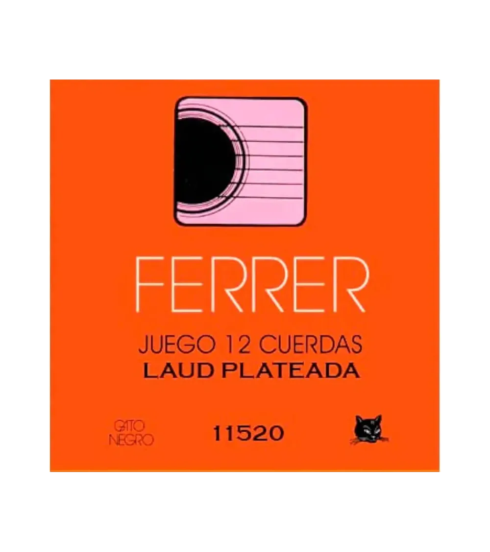Cuerdas Laud Gato Negro Ferrer 12 unid - Bluemusic