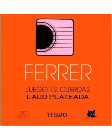 Cuerdas Laud Gato Negro Ferrer 12 unid - Bluemusic