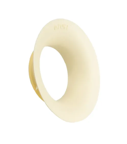 Potenciador de sonido O-Port de D'Addario para guitarra acústica, grande, color blanco.