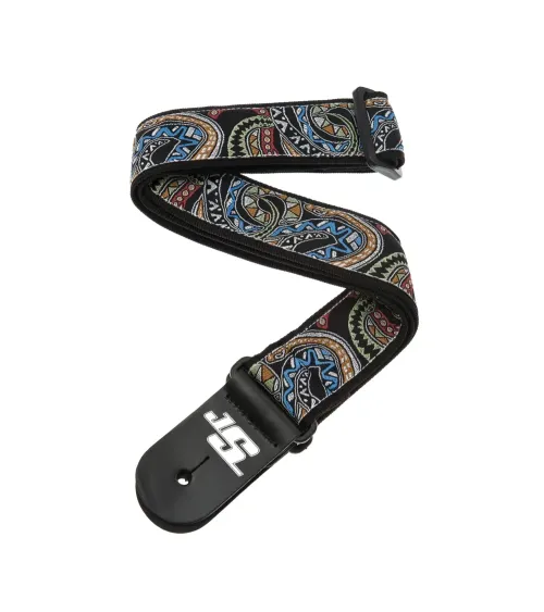 Correa para guitarra, serie Joe Satriani de D'Addario, modelo Mosaico de serpientes. Correa para guitarra, serie Joe Satriani de D'Addario, modelo Mosaico de serpientes.