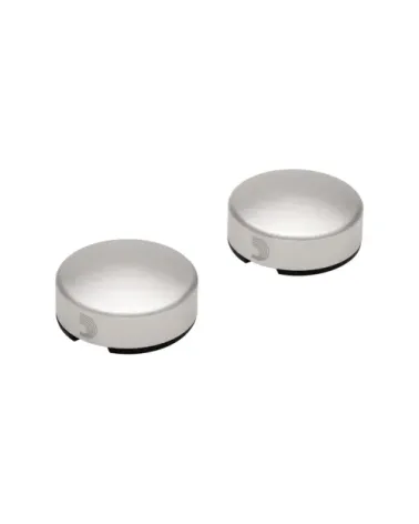 D'Addario. Tapa para interruptor de pedal XPND Footswitch Topper. Plata. Pack de 2