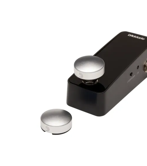 D'Addario. Tapa para interruptor de pedal XPND Footswitch Topper. Plata. Pack de 2