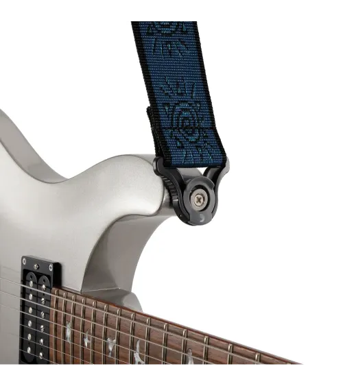D’Addario  Correa para Guitarra Auto Lock Silver Suns