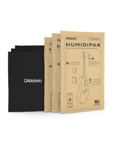 Sistema automático de control de humedad (para guitarra), serie Humidipak de D'Addario.